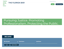 Tablet Screenshot of floridabar.org